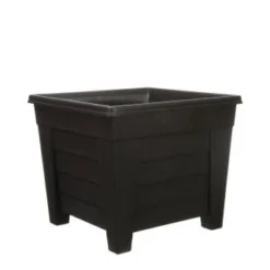 B&M Slate Grey Square Planter 33cm