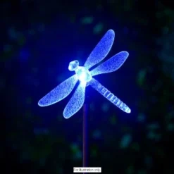 B&M Colour Changing Solar Stake Light - Dragonfly -B&M Garden Shop 286951 colour changing stake solar light dragonfly