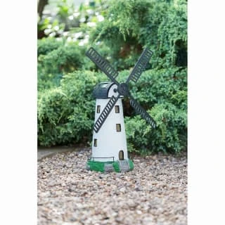 B&M Solar Powered Light & Motion Windmill -B&M Garden Shop 307136 solar powered light up windmill