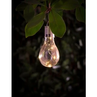 Solar Hanging Light Bulb -B&M Garden Shop 318925 solar hnaging bulb