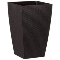 Brown Rattan Effect Decorative Planter 45cm