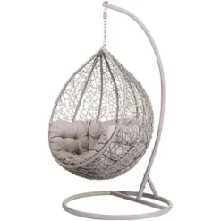 B&M Siena Hanging Egg Chair -B&M Garden Shop 331302 hanging egg chair 2