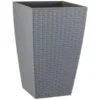 B&M Grey Rattan Effect Decorative Planter 45cm