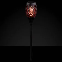 Morocco Solar Light Post -B&M Garden Shop 353593 morocco flame effect torch stake 48cm 3