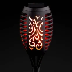 Morocco Solar Light Post -B&M Garden Shop 353593 morocco flame effect torch stake 48cm 4
