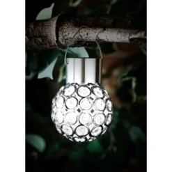 Dallas Hanging Solar Light 8 Dallas Hanging Solar Light -B&M Garden Shop 353746 dallas light white