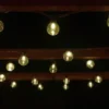 Solar Powered Bulb String Lights 50pk - Warm White