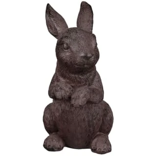 B&M Garden Rabbit Ornaments 2pk - Cast Iron Effect 3 B&M Garden Rabbit Ornaments 2pk - Cast Iron Effect - Image 3