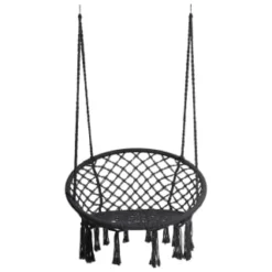 B&M Vancouver Hanging Chair - Black 5 B&M Vancouver Hanging Chair - Black -B&M Garden Shop 366698 vancouver black hanging chair 31