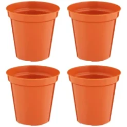 B&M Terracotta Plant Pots 4pk -B&M Garden Shop 368396 terracotta plant pots 4pk 4