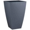 B&M Rattan Effect Planter - Grey