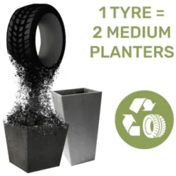 B&M Sonata Planter 71cm - Pewter 8 B&M Sonata Planter 71cm - Pewter -B&M Garden Shop 377687 377689 377691 377694 377698 377702 sonata planter slate pewter 33cm 50cm 70cm 1