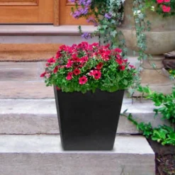 B&M Sonata Planter 33cm - Slate -B&M Garden Shop 377687 sonta planter slate 33cm 2