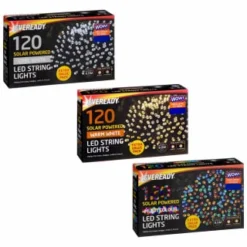 Eveready Solar Powered LED String Lights 120pk - Warm White -B&M Garden Shop 379216 379217 379218 120pk eveready led string lights main