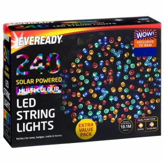 Eveready Solar Powered LED String Lights 240pk - Multicolour 2 Eveready Solar Powered LED String Lights 240pk - Multicolour - Image 2