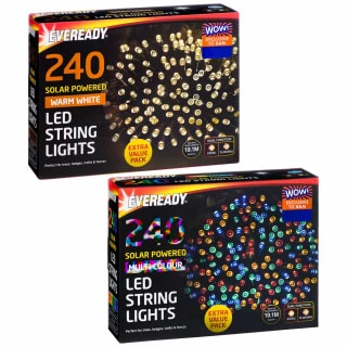Eveready Solar Powered LED String Lights 240pk - Multicolour 3 Eveready Solar Powered LED String Lights 240pk - Multicolour - Image 3