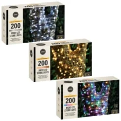 Solar Powered Micro LED Lights 200pk - Warm White -B&M Garden Shop 379225 379228 379230 200 solar powered micro led string lights group 2
