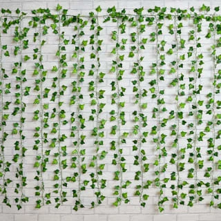 Solar Powered Artificial Ivy Leaf Curtain 150cm 2 Solar Powered Artificial Ivy Leaf Curtain 150cm - Image 2