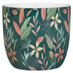 B&M Superbloom Sun Ceramic Plant Pots 3pk - Floral 10 B&M Superbloom Sun Ceramic Plant Pots 3pk - Floral -B&M Garden Shop 379332 3pk island paradise ceramic plant pots green 2