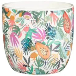 B&M Superbloom Sun Ceramic Plant Pots 3pk - Floral 9 B&M Superbloom Sun Ceramic Plant Pots 3pk - Floral -B&M Garden Shop 379332 3pk superbloom ceramic plant pots floral 2