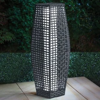 Sorrento Solar Powered Floor Lamp - Grey 69cm -B&M Garden Shop 379427 sorrento solar powered 69cm grey floor lamp warm white led