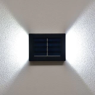 Solar Powered Up/Down Wall Light - White LED 4pk 3 Solar Powered Up/Down Wall Light - White LED 4pk - Image 3