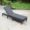 Bali Multi Position Lounger - Black