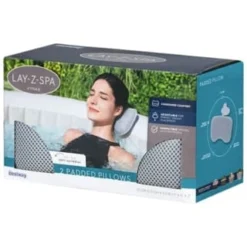 Lay-z Spa Lay-Z-Spa Padded Pillow 2pk -B&M Garden Shop 379801 lay z spa 2 pack padded pillow 2