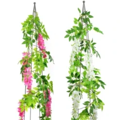 B&M Artificial Wisteria Garland 180cm - Pink 10 B&M Artificial Wisteria Garland 180cm - Pink -B&M Garden Shop 379981 180cm artificial wisteria garland main