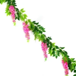 B&M Artificial Wisteria Garland 180cm - Pink 9 B&M Artificial Wisteria Garland 180cm - Pink -B&M Garden Shop 379981 180cm artificial wisteria garland pink