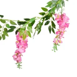 B&M Artificial Wisteria Garland 180cm - Pink 8 B&M Artificial Wisteria Garland 180cm - Pink -B&M Garden Shop 379981 wisteria garland 180cm pink 2