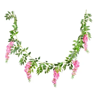 B&M Artificial Wisteria Garland 180cm - Pink 2 B&M Artificial Wisteria Garland 180cm - Pink - Image 2