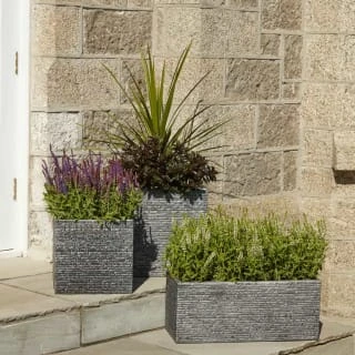 B&M Slate Effect Trough Planter 2 B&M Slate Effect Trough Planter - Image 2