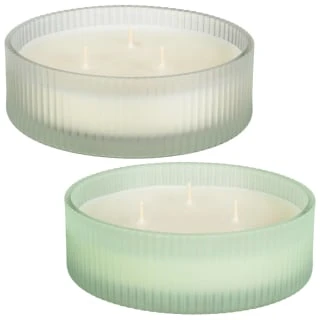 B&M Frosted 3 Wick Candle - White 2 B&M Frosted 3 Wick Candle - White - Image 2