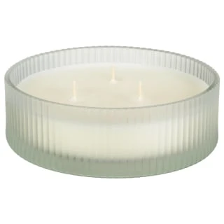 B&M Frosted 3 Wick Candle - White 1 B&M Frosted 3 Wick Candle - White