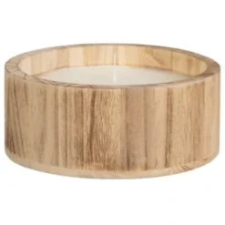 Natural Wood Bowl Candle