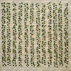 Solar Powered Artificial Ivy Leaf Curtain 180 X 180cm