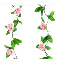 Artificial Rose Solar Curtain -B&M Garden Shop 392925 150x150cm artificial rose solar curtain 2