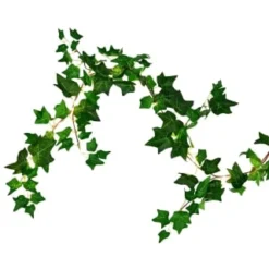 Solar Powered Artificial Ivy Garland 5m -B&M Garden Shop 392926 5m ivy garland with 60 warm white solar leds 5