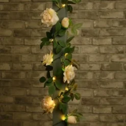Artificial Rose Solar Garland