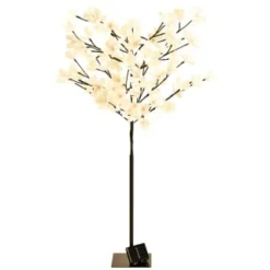 Solar Powered Magnolia Blossom Tree 4ft -B&M Garden Shop 393029 4ft solar powered magnolia blossom tree 2