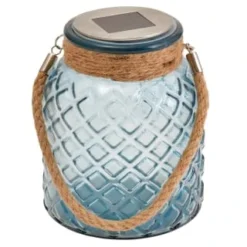 B&M Ocean Air Solar Powered Glass Lantern