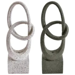 B&M Solar Sculpture With Micro LED - Light Grey 5 B&M Solar Sculpture With Micro LED - Light Grey -B&M Garden Shop 393079 solar sculpture with micro leds group