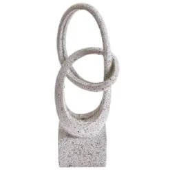 B&M Solar Sculpture With Micro LED - Light Grey