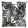 Luxury Seat Pad - Black Palm Leaf Print