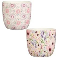 B&M Boho Garden Ceramic Plant Pots 3pk - Flowers -B&M Garden Shop 393644 3pk boho garden ceramic plant pots group