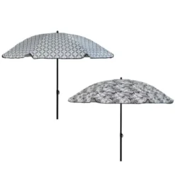 B&M Urban Eden Printed Parasol 1.8m - Geo -B&M Garden Shop 393760 urban eden 1 8m printed parsasol group