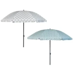 B&M Ocean Air Printed Parasol 1.8m - Geo -B&M Garden Shop 393762 ocean air 1 8m printed parsasol group