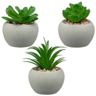 B&M Assorted Small Concrete Succulents 1 B&M Assorted Small Concrete Succulents