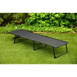 Vancouver Premium 3 Position Folding Relaxer Bed - Black 8 Vancouver Premium 3 Position Folding Relaxer Bed - Black -B&M Garden Shop 395731 vancouver premium 3 position folding relaxer bed 4